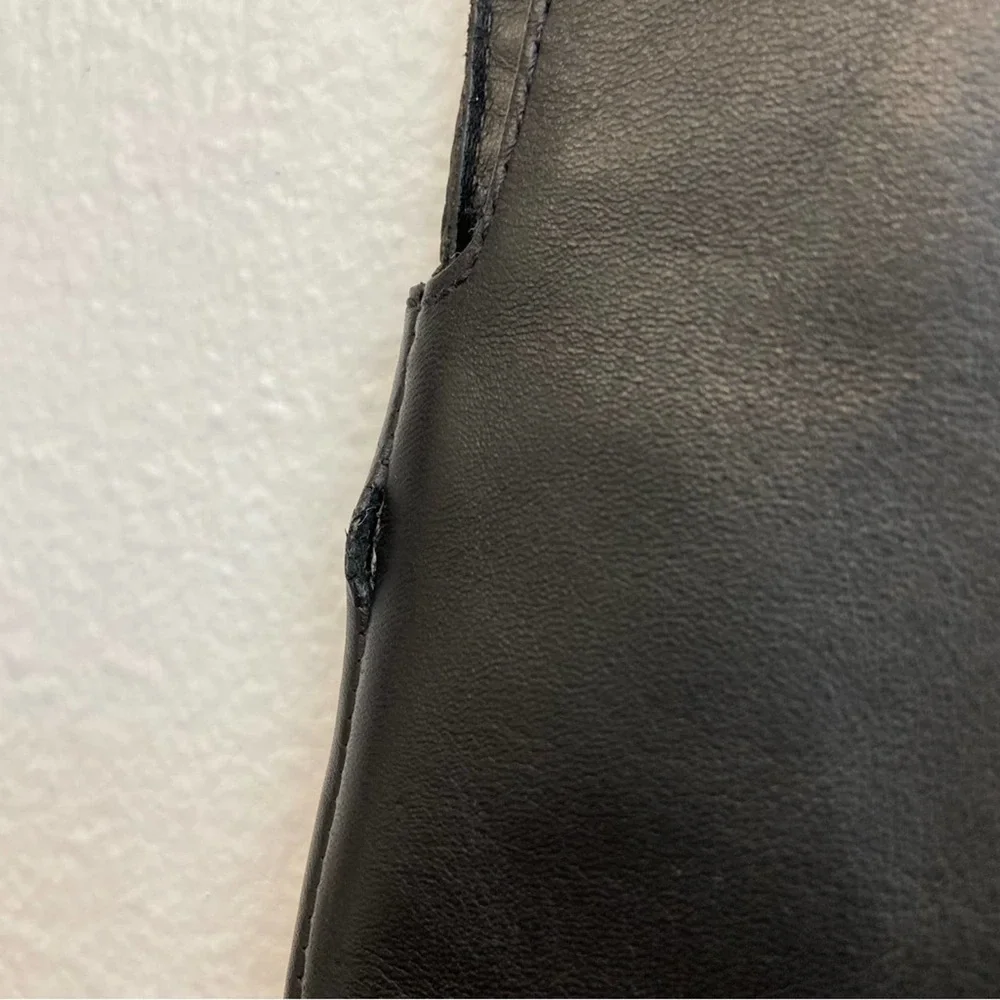 Madewell Black Knee-High Leather Boots - Picture 15 of 16